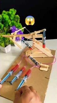 Hydraulic Archery Launcher 💥 Confetti Explosion Instead of Arrow | Crazy DIY Experiment 😱 #dcmotor