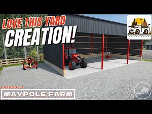 The beginnings of our yard | Vanilla Survival Challenge on Maypole Farms - Farming Simulator 25