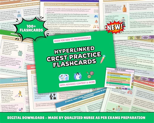 Crcst 9th Edition Flashcards 2026 Edition, Hyperlinked, 100  Cards (digital Downloads) - Etsy