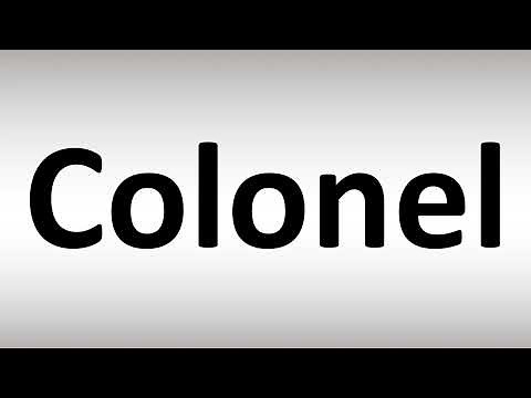 How to Pronounce Colonel