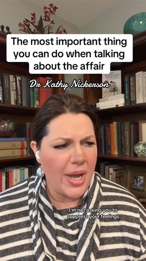 When you're healing from an affair, one of the most important things you can do is make appointments to talk. Talking all the time stresses your nervous system and keeps you constantly feeling agitated and overwhelmed. Appointments help both of you stay calmer take care of your nervous system, and have more productive conversations. Let's talk about this further, let me know what you think about this. #affairrecovery #infidelityrecovery #affairs #infidelity | Dr Kathy Nickerson