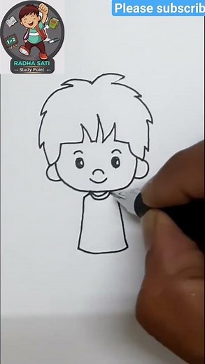 How to draw a boy in simple steps # Easy tutorial for drawing a boy for beginners