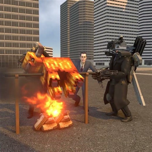 That grilled meat smells delicious! #skibiditoilet