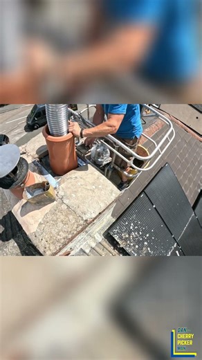 How to Fit a Chimney Pot When the Flue Is Too Wide | Slate Base Leveling Trick