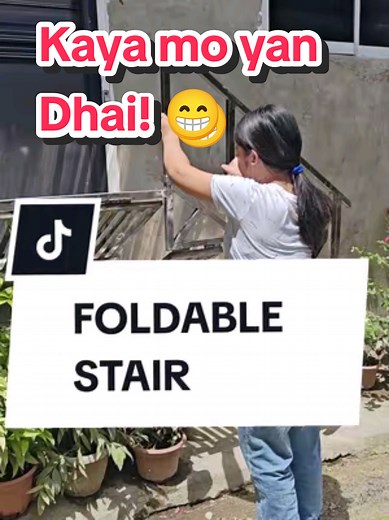 Addalia Tries Our Stainless Foldable Stair — Nearly Lifts It!