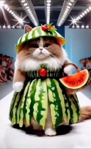 Cat Fashion Show 🤭 #cat #catlover #catsoftiktok #catlife #funny #funnyvideos #behappy #cute #animal