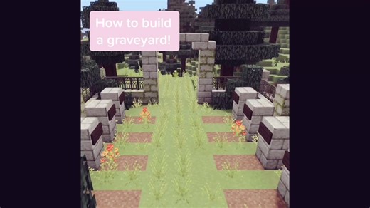 Halloween Graveyard Building Tutorial in Minecraft
