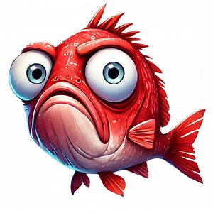 28 Funny Cute Quirky Fish Clipart PNG, Watercolor Ocean Sea Life Animals Clipart, Instant Download, Commercial Use, Fantasy, Whimsical - Etsy