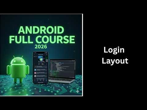 (305) Login Layout in Android Studio | Material Design | Complete Android Course