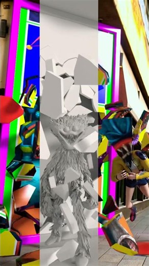 VFX breakdown HuggyWuggy Rumi! Not AI 🤖#huggywuggy #animation