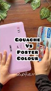 Gouache vs poster colors