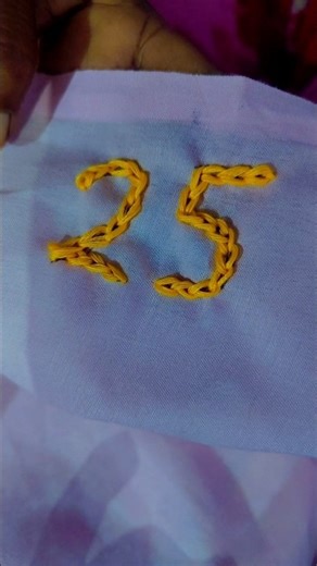 25 number embroidery design for beginners #viral #embroidery #