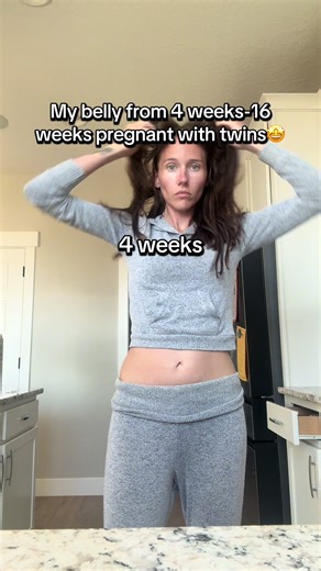 Time is flying and I’m feeling huge so soon but I guess that’s expected when there’s 2 🤣 #twins #twinpregnancy #bumpdate #fraternaltwins