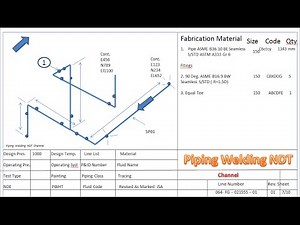 What is Isometric Drawing ? and Typical Isometric Symbols | PipingWeldingNDT