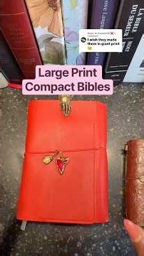 Large(r) Print Compact Bibles. 8pt & 10pt font. #biblejournaling #journaling #journalcommunity