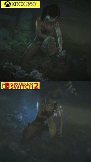 Rise of the Tomb Raider Nintendo Switch 2 vs Xbox 360 Graphics Comparison