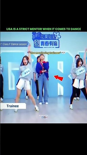 BLACKPINK lisa strict dance mentor #shorts #viral #video #blinks #army