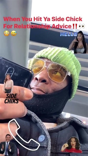When You Hit Ya Side Chick For Relationship Advice‼️👀😳😅 #dating #toxicrelationships #lol #funny