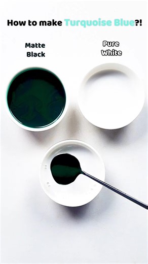 How to make Turquoise Blue?! #colormixing #oddlysatisfying #asmr #painting