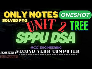 DSA UNIT 2 | ONE SHOT | SOLVED PYQ | SPPU | COMPUTER ENGINEERING