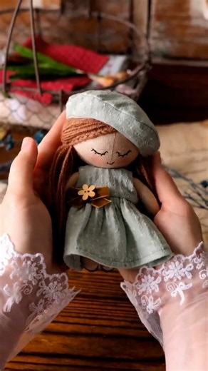 No screens, just stitches 🧵☀️ Find this mini doll pattern from Etsy shop @HappyLabToys | Etsy