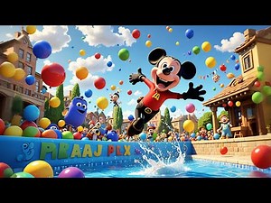🏊‍♂️☀️ Mickey Mouse’s Swimming Pool Adventure! 🐭💦