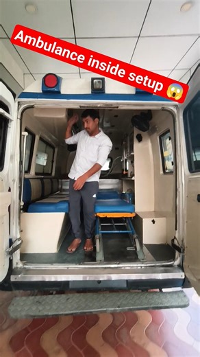 ambulance inside setup karta hu me #automobile #ambulance #inside