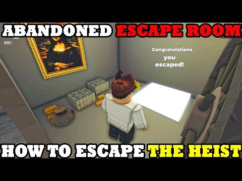 ABANDONED: ESCAPE ROOM *How to Escape The Heist* FULL WALKTHROUGH [Roblox]
