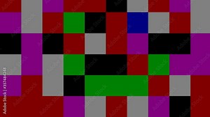 Pixel LCD Screen, Retro Computer Animation Pixel Art Digital Screen Texture, smooth moving pixel block pattern, animated background New quality dynamic motion vintage colorful retro animation
