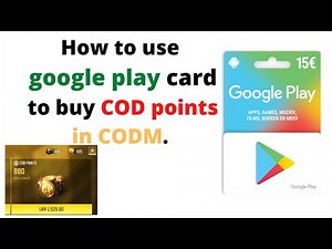 How to use google play card to buy COD points. How to redeem google play card. English