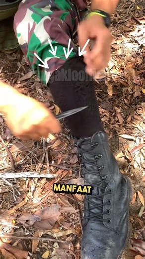 See how this TNI uses socks to make fire