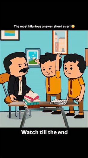 TN Cartoon on Instagram: "The most hilarious answer sheet ever! 😂 Watch as this student's answer to a simple question spirals into a wild, multi-topic, non-stop chain of random facts about everything from the Bhakra Nangal Dam to World War and Bollywood! The teacher is absolutely speechless... or should we say, in a "coma"! 💀 What's the weirdest answer you've given in an exam? Tell us below! 👇 #Funny #Comedy #ViralShorts #Trending #SchoolLife #TeacherVsStudent #ExamFails #StudentAnswers #Cart