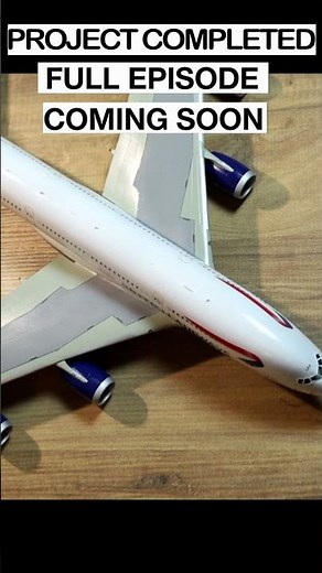 Revell Airbus A380-800 British Airways | Finishing the project #Shorts #mahaysattic #airbus