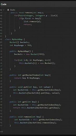 LeetCode 706 Design HashMap in Java 🔥 #shorts