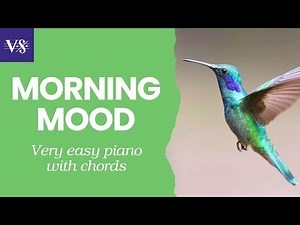How to play MORNING MOOD - Very easy version for piano [VISUAL SCORES]