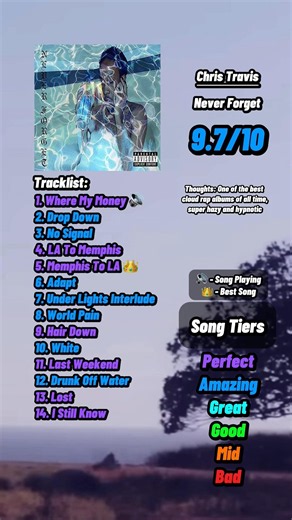 Never Forget by Chris Travis - Review #rap #cloudrap #christravis #fyp #album #review