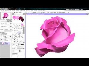 How to draw a ROSE / Digital painting by Kajenna