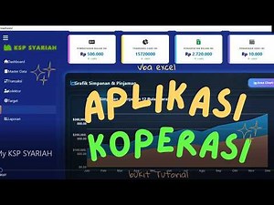 Aplikasi KSP Syariah VBA Excel Modern | Tampilan Web Browser HTML CSS JavaScript Keren!