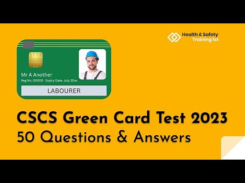 CSCS Green Card Practice Test 2023 | 50 Questions & Answers