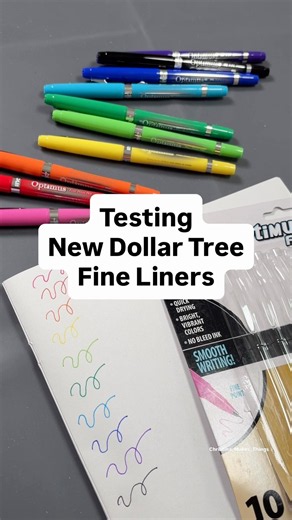 Testing new Dollar Tree Fine Liners #dollartree #officesupplies