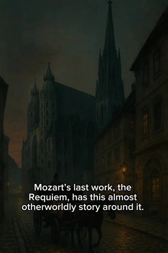 Mozart’s last work, the Requiem, has this almost otherworldly story around it. A stranger in dark clothes asked him to compose music for a funeral and wouldn’t say for whom. Mozart, already very weak and tired, started to believe he was writing it for himself. He didn’t live to finish it — his friends and students completed it after his death so it could still be heard. Today the Requiem isn’t just “scary.” It’s powerful, emotional, and incredibly human. It feels like a goodbye, but also like a 