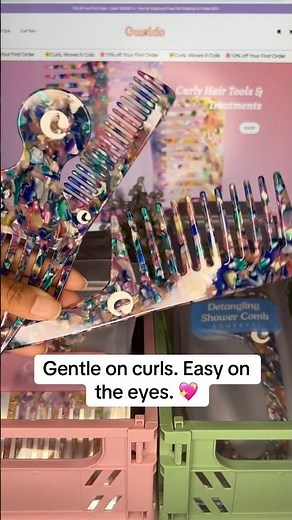 The most aesthetic curly hair combs you’ll ever see 💅✨ | Gentle detangling for curls, coils + waves