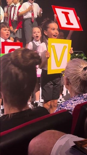 Charlie performing School Song in Matilda the Musical