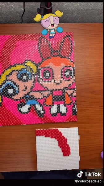 Chicas Superpoderosas Hama Beads Art | Pixel Art Fun