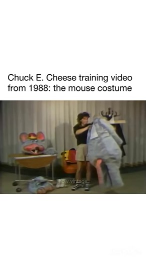 explaining the world in vintage | Chuck E. Cheese training video from 1988: the mouse costume #explorepage #vintage #pen #modern #furniture #reels #vintage #vintagestyle... | Instagram