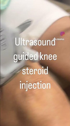Ultrasound guided knee steroid injection#kneeinjection#steroidinjection#mskultrasound #kneepain
