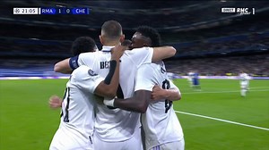 Real Madrid-Chelsea: le but de Benzema pour lancer le choc