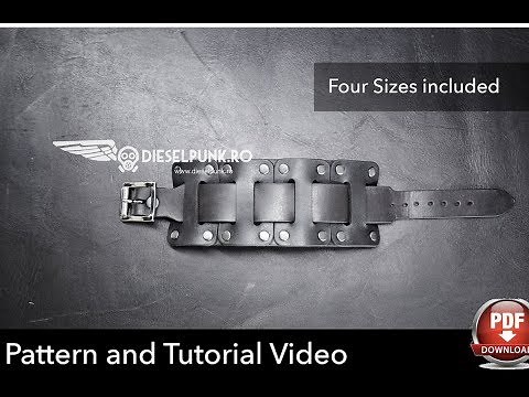 How to Make Leather Cuffs - Tutorial and Pattern Download