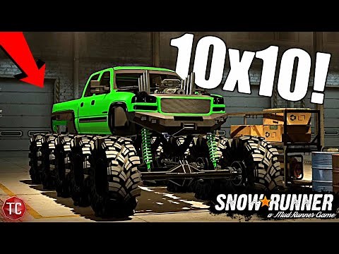 SnowRunner: Meet THE TANKCAT! (10x10 Cateye Chevy!!) MULTIPLAYER