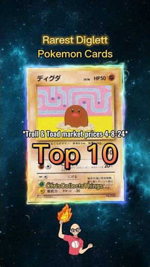 Top 10 RAREST Diglett Pokemon Cards 👀 #top10 #pokemontcg #diglett